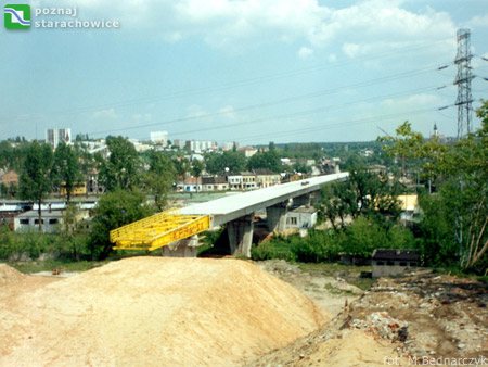 wiadukt podczas budowy